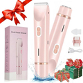 Ultimate 2-in-1 Electric Hair Removal Tool for Women - Dual-Head Trimmer & Shaver, Waterproof for Body & Facial Use, Perfect Mother’s Day Gift!