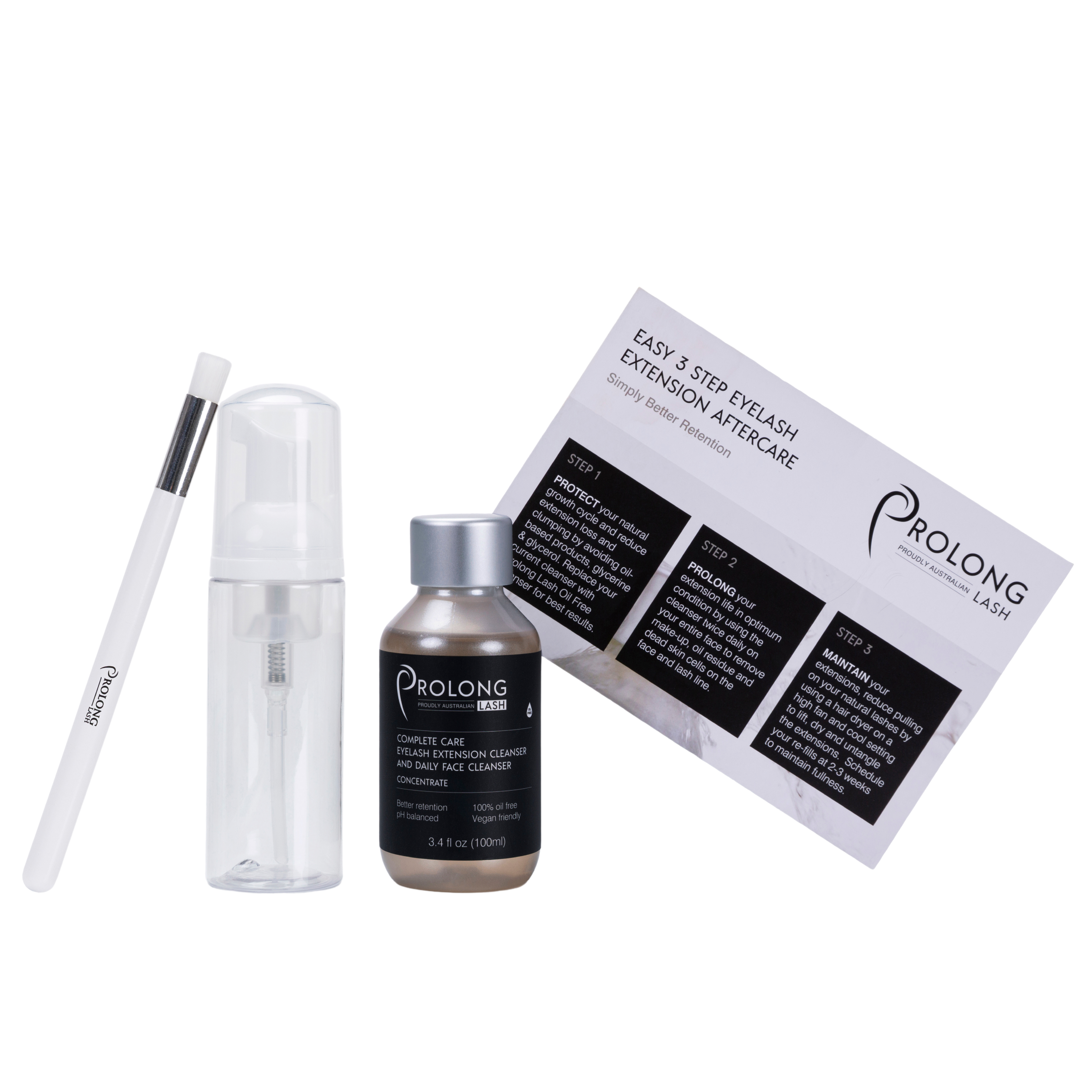 Eyelash Extension Cleanser Concentrate 3.4 fl oz / 100ml - Client Pack