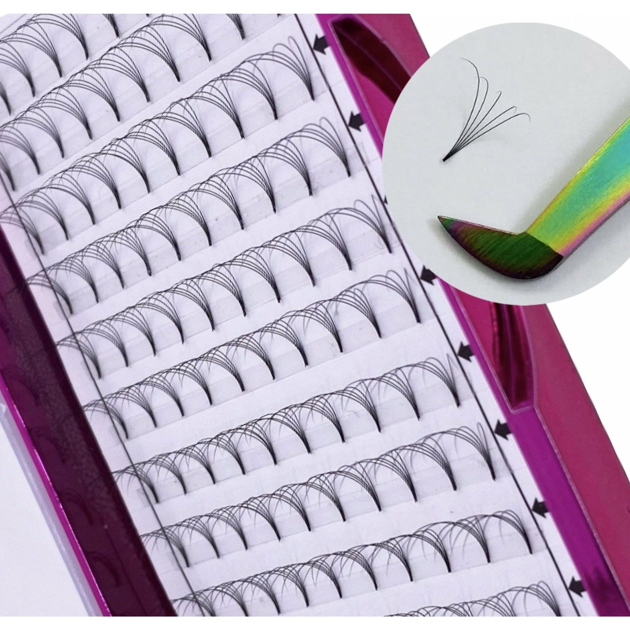 VIP Eyelashes - Pre Fanned Lash Extrensions 12 Lines  6D curl